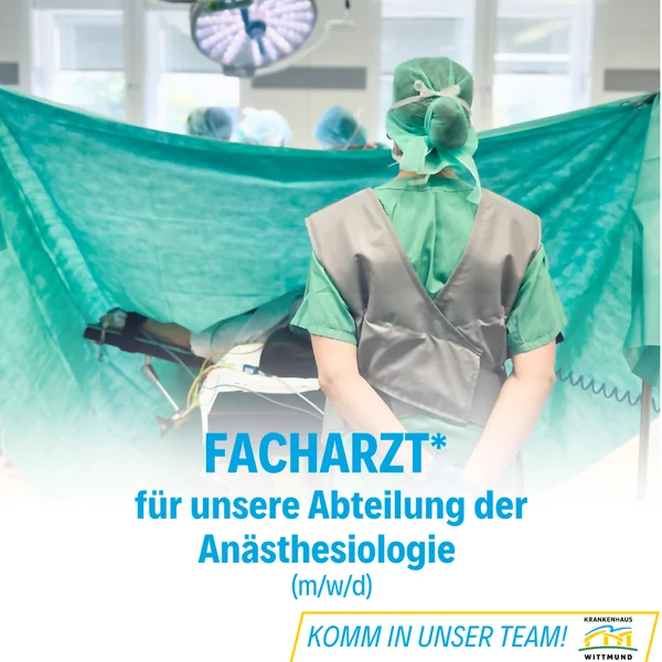 Facharzt-/ärztin (m/w/d) Anästhesie